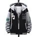 2026 Fashion Hoodies Outerwear Youth/Men Splicing Long Sleeve Loose Zipper Hooded Sweatshirts M-3XL_viptrois.com