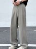 Men's Clothing Spring/Autumn Margiela Straight Leg Curved Flare Trousers For Men Versatile Commuter Trousers, Plus Size Casual Style Long Trousers_viptrois.com
