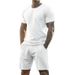 Men's Clothing Sleeved Sports Casual Striped Round Neck Fitness Suit Men's T Shirt_viptrois.com