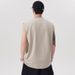 Summer 2025 240g Printed Round Neck Sleeveless T-shirt For Men's Sports Fitness, Loose And Versatile Base Shirt_viptrois.com