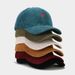 New style small love embroidered corduroy baseball cap, simple and fashionable trendy duckbill cap for men and women, personalized hat_viptrois.com