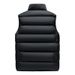 Trendy Fleece-Lined Vest With Bold Letter Print – Unisex Thicken Quilted Sleeveless Jacket For Casual & Streetwear (M-5XL, Black/Grey)_viptrois.com