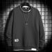 Men's Clothing Sweatshirts For Boys Autumn And Winter New Style Ins Trendy Hoodless Round Neck Pullover Long Sleeved T Shirt Two Piece Loose Top_viptrois.com