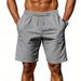 New Cotton And Linen Casual Sports Five-pair Pants For Men, Loose-fitting, Breathable, Quick-drying, Large Size, Beach Shorts_viptrois.com