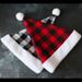 Christmas items Decorative props Festive dress hat gingham Christmas hat_viptrois.com