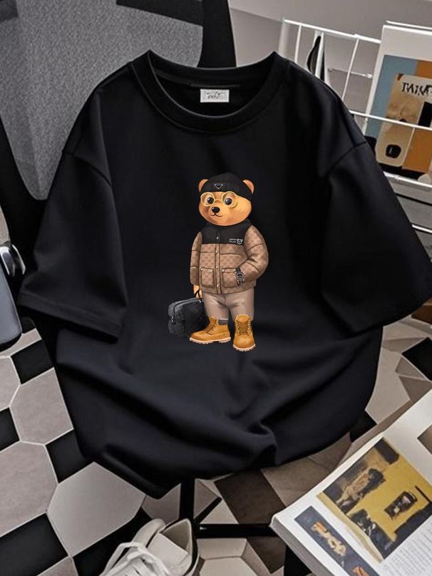 T-Shirt Organic BARON FILOU Lxxi T-Shirt Black Unisex I2023 Stylish Fashion Breathable Stretched Versatile Soft Top For Everyday Wear Streetwear_viptrois.com