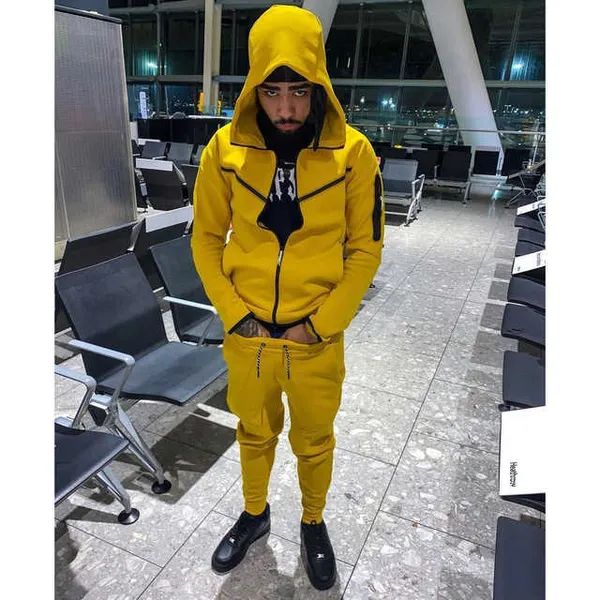 Tracksuits 2023s Men's Sports Suit Cotton Brand Tech Fleece Good Quality Hoodie Male Training Wear Sweatshirt Set_viptrois.com