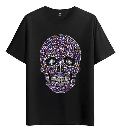 2026 Tshirt Muscle Freaks Skull Style Shiny Jewels Art_viptrois.com