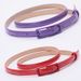 Spring and summer best selling belt wholesale candy color patent leather dazzling color belt ladies decorative thin belt 7088_viptrois.com