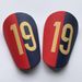 Shin Guard Red And Blue Straight Spelling Number 19 Extra Small Football Shin Pads Mini Mini Shin Pads Training Supplies_viptrois.com