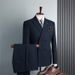 Men's dress double breasted suit suit for wedding groom coat_viptrois.com