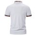 Men's Clothing Short Sleeved Polo Shirt Summer Code Color Matching Lapel T Shirt_viptrois.com
