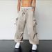 Men's Clothing 2025 Hot Style Quick Drying Overalls For Men And Women High Waist Wide Leg Casual Sports Trousers American Parachute Trendy Trousers_viptrois.com