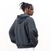2026 Autumn Winter New Paris Plain Washed Vintage Distressed Hooded Sweatshirt_viptrois.com