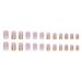 Nails Art Mid-length Fashion Ins Style False Nail Pearlescent Gold Powder Atmospheric Luxury Dressing Manicure Finished Products_viptrois.com