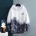 Men's Clothing Hooded Sweater Suit Men's Autumn New Style Trend Tie Dye Gradient Color Printing Men's Jacket Student Long Sleeved Top_viptrois.com