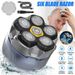 Electric Head Shaver For Bald Men 6D Magnetic Razor Wet/Dry Beard Hair Trimmer_viptrois.com
