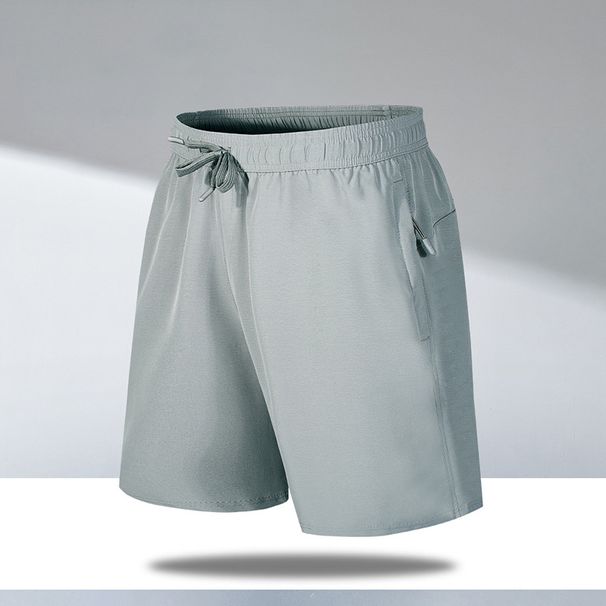 New Men's Quick Drying Loose Fit Five Point Sports Casual Pants Thin Ice Silk Beach Shorts_viptrois.com