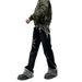 Men's Clothing High Street Graffiti Camouflage Patchwork Jeans Spring And Autumn Trousers_viptrois.com