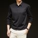 Nordmann Men's Long Sleeve Polo Spring Autumn New Turn-down Collar T-shirt Casual Top Middle-aged Dad Base Shirt_viptrois.com