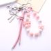 Bag Pendant Acrylic Bird's Nest Beaded Bag Decorative Pendant, Exquisite And Creative Pu Leather Rope Bow Pendant_viptrois.com