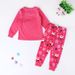 Children's Christmas home suit Cute Santa print pajama pants_viptrois.com