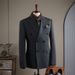 Men's Clothing Striped Suit Business Suit Striped Suit Set Business Formal Wear Groom Wedding Suit Blazer Slim Fit Tuxedo With Vest Options_viptrois.com