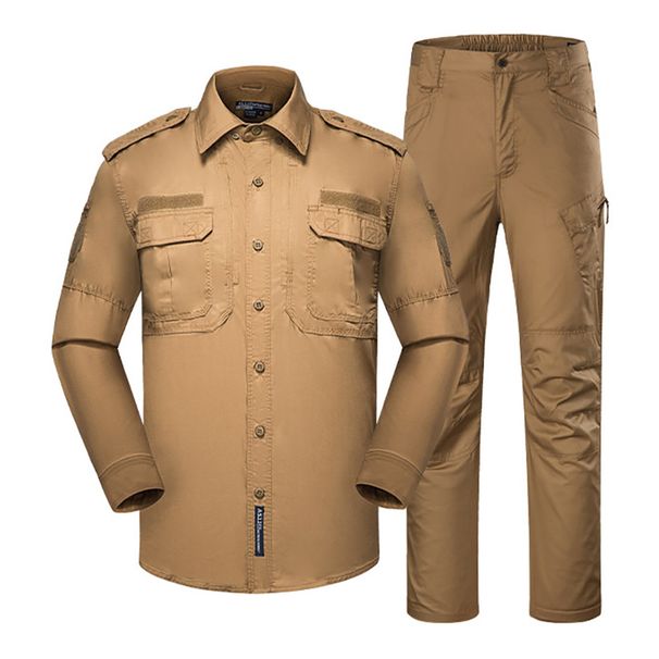 Men's Tactical Training Suit Set - Long Sleeve CP Camouflage Uniform For Outdoor & Military Instructors_viptrois.com