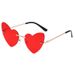 Men's Sunglasses New Frameless Heart Shaped Cut Edge Sunglasses Cross Border Trend Women's Sunglasses Fashion Street Shooting Irregular Glasses_viptrois.com