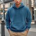 Men's Fleece-Lined Hooded Sweatshirt – Oversized Pullover Hoodie For Winter, Streetwear & Casual Comfort_viptrois.com