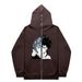 2024 Dark Butterfly Unisex Hoodie Gothic Couple Harajuku Oversized Zipper Sweatshirt_viptrois.com