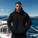 Men's Fleece Hooded Sweatshirt - Warm & Stylish Pullover With Multiple Pockets For Fall & Winter (Available In S-XXXL, Black/Navy/Khaki/Grey)_viptrois.com