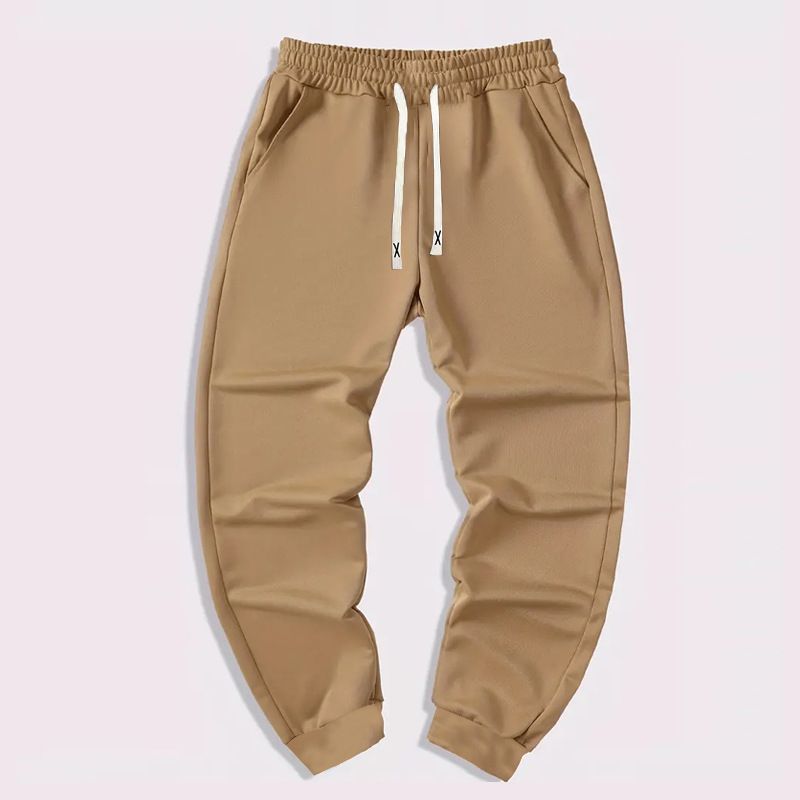 Men's Clothing High Street New Solid Color Sweatpants Youth Sports Pants_viptrois.com
