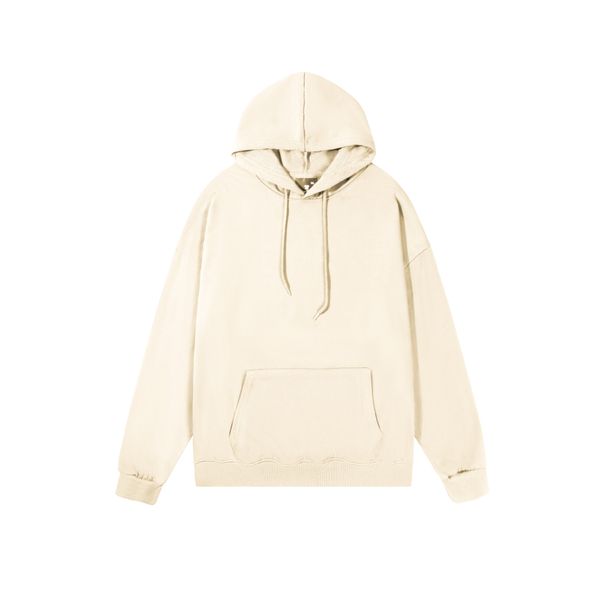 Men's Clothing Specializes In Spring And Autumn Loose Solid Color Hooded Sweatshirts For Men And Women Couples Pullover Long Sleeved Shirts_viptrois.com