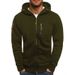 Large-Sized Men's Autumn And Winter Sports And Fitness Jacket, Casual Arm Zipper Hoodie, Cardigan And Hooded Jacket_viptrois.com