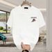 Heavyweight Trendy Brand Pure Cotton Printed Men's Short Sleeve T-shirt 2026 New Summer Hot Trend Casual Round Neck Tee_viptrois.com