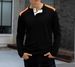Men's Waffle Knit Henley Long Sleeve Shirt - Breathable & Stylish Casual Top With Button Placket (White, Black, Olive, Khaki)_viptrois.com