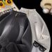 Spring New Minimalist Gray Stand Up Collar Sweatshirt For Men's Street Hooligans And Handsome Half Zip Pullover Jacket_viptrois.com
