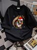 Funny Squirrel Christmas Reindeer Christmas Lights Pajama T-Shirt Summer Unisex Comfortable Fashion Homme Top For Everyday Wear Graphic Soft_viptrois.com