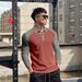 Men's Color Block Pullover Sweatshirt - Lightweight Fall Knit Hoodie For Casual & Sporty Look | Comfortable Polyester Blend | S-XXXL_viptrois.com