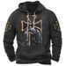 Men's American Flag & Animal Print Hoodie – 3D Digital Printing Summer Streetwear (Black/White/Grey, Oversized Fit, Machine Washable)_viptrois.com