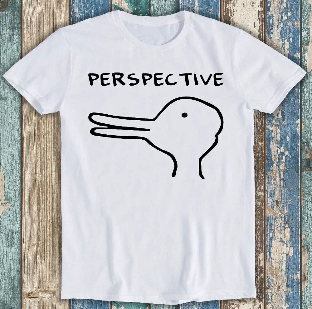 Perspective Rabbit Duck Bunny Funny Gift Tee T Shirt Mens Womens Tees Top M1316_viptrois.com