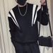 Soft Fleece Pullover Hoodie -Cozy Oversized Unisex Sweatshirt With Stand Collar & Slant Pockets, Trendy Loose Fit For Winter Casual Wear (Black/White)_viptrois.com