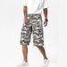 Men's Clothing Men's Casual Khaki Camouflage Shorts Best Selling High Street Fashion Land Camouflage Shorts_viptrois.com