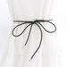 Women's Lengthened Decorative Waist Chain Dress with Bow Knot Woven Thin Belt Korean Versatile pu Waist Rope_viptrois.com