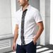 Plus Size Men's Summer Shirts Linen Short Sleeved Casual Style Lapel_viptrois.com
