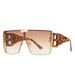 one Piece Men's Letter B Decorative Trend Sunglasses Sunscreen Fashion Sunshade_viptrois.com