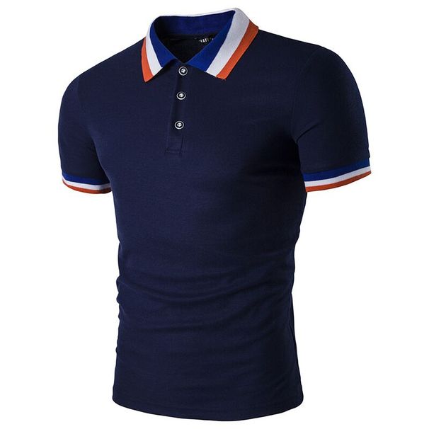 Men's Fashion Short Sleeved Polo Shirt Clearance_viptrois.com