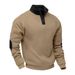 2025 Fashion Outerwear Men's Stand Collar Splicing Long Sleeve Casual Loose Sweatshirts S-3XL_viptrois.com