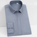 Men's Clothing Long Sleeve Bamboo Fiber Shirt - Wrinkle-Free Professional Blouse, V-Neck & Square Neck Office Wear, Comfortable Business Casual Top_viptrois.com